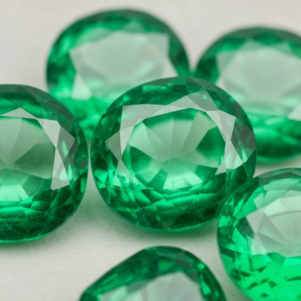 Cut Emeralds