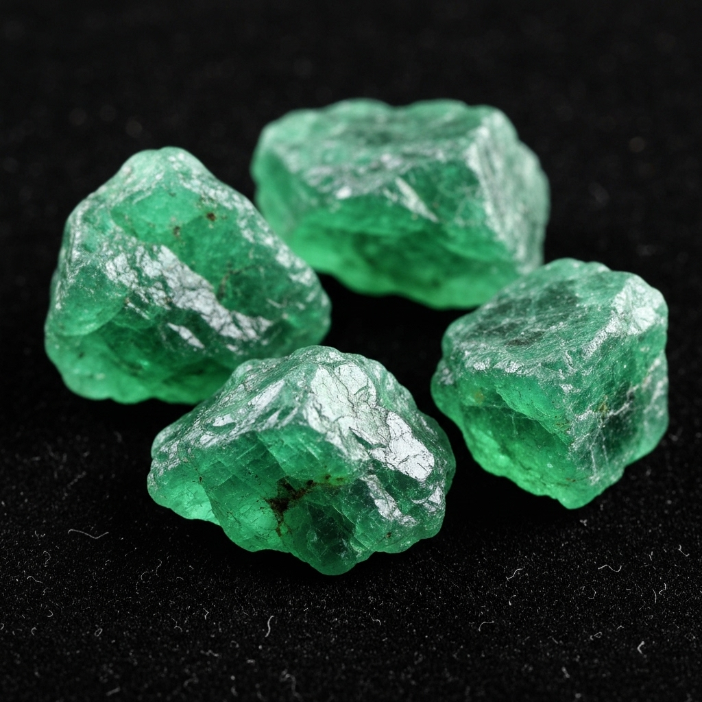 Raw Emeralds